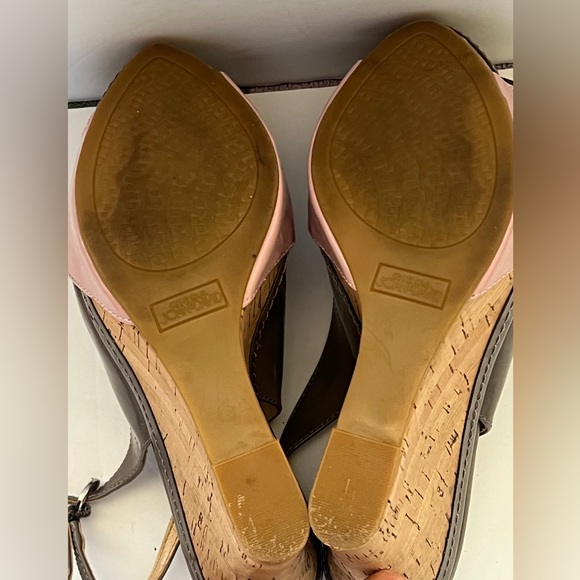 Circa Luxe Joan & David Cjreaia Cork Wedge Heels Shoes Size 7 - Picture 10 of 11